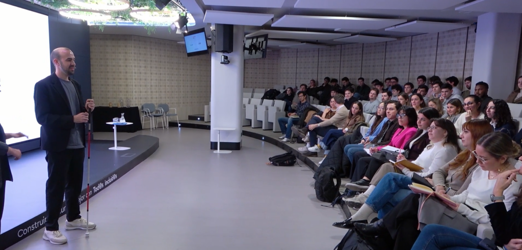Ilunion leadership talk Advantere students inclusive leadership session Madrid