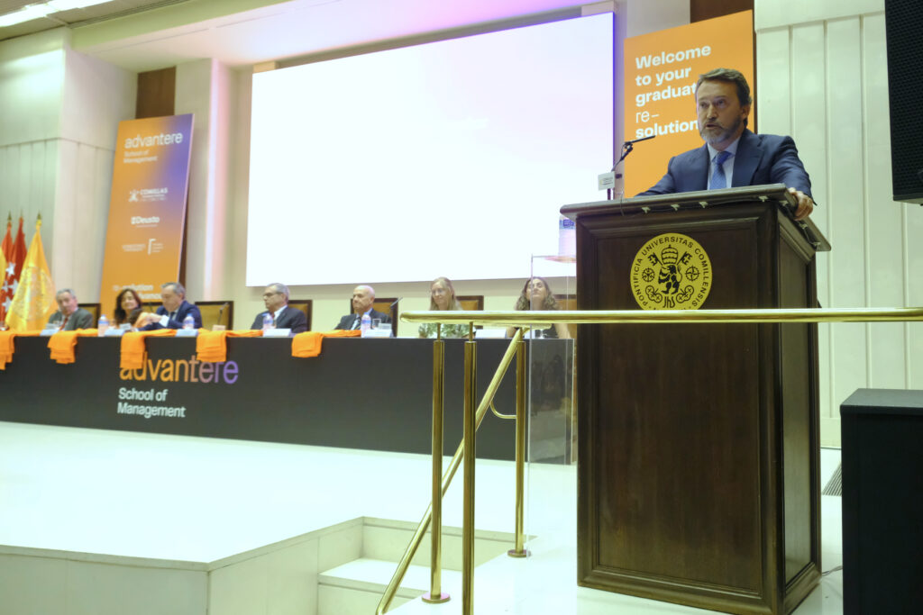 Graduation speech during Advantere Class of 2026 ceremony in Madrid